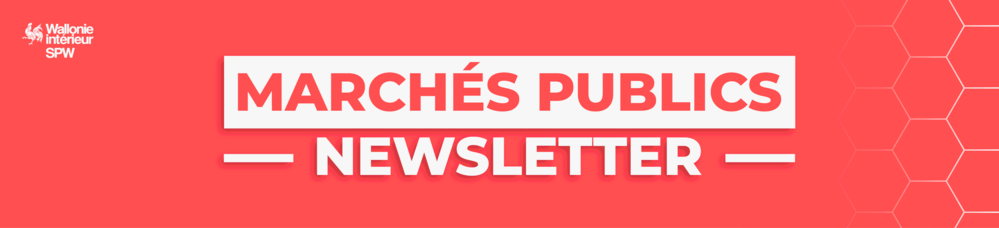 Newsletter n°12 des marchés publics du SPW IAS